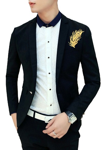 Slim Fit Black Blazers