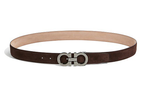 Adjustable Gancini Brown Belt