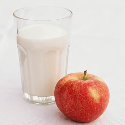 Smashed Apple with Milk