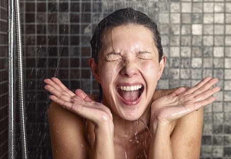 rinse your hair with cool water