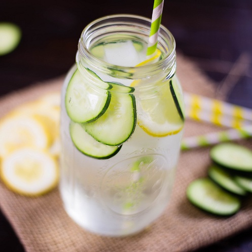 Cucumber with Lemon Water