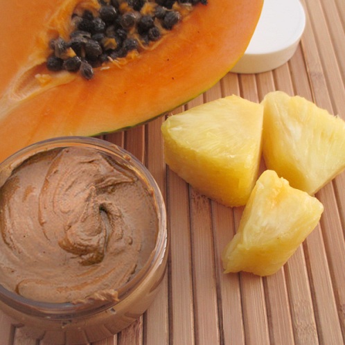 Papaya and Pineapple Skin Rejuvenation Mask