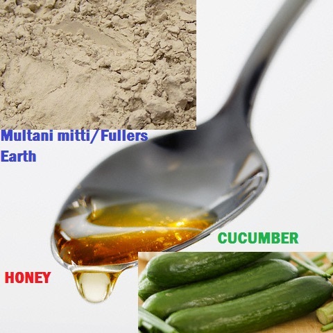 Multani mitti with Cucumber Juice