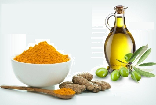 Turmeric and Olive Oil For Dandruff