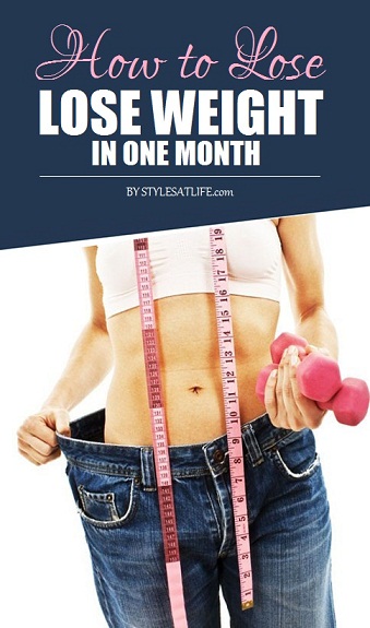 How to Lose Weight in One Month