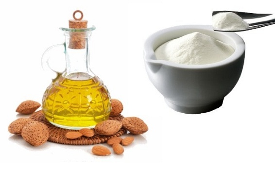 Almond Oil with Milk Powder