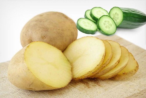 Coconut Oil, Potato, and Cucumber