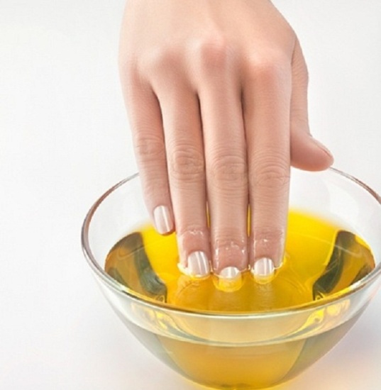 Olive oil for nails