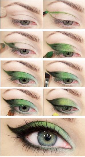 How to do Green Eye Makeup