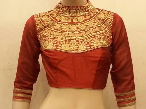 Full Neck Ornamented Blouse