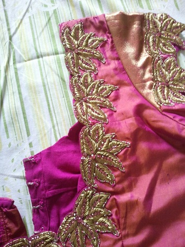 Lotus Design Maggam Work Blouses