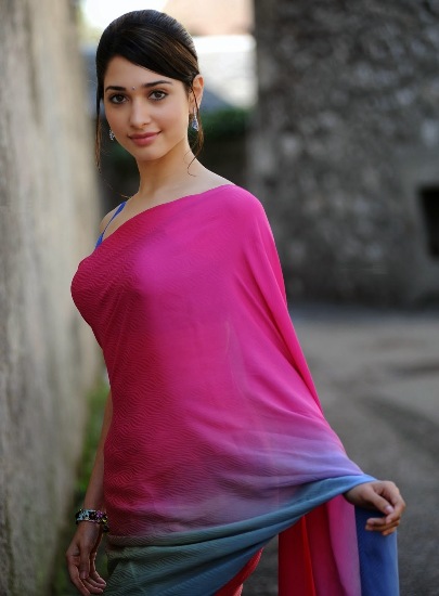 tamanna in saree