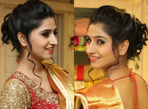 Saree hairstyles17