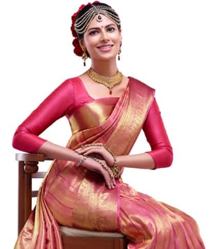 Plain Silk Saree Blouse Design