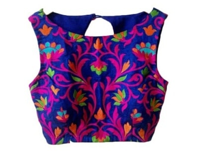 Sleeveless Kutch Work Blouse