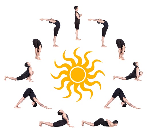 Surya Namaskar or The famous Sun Salutation