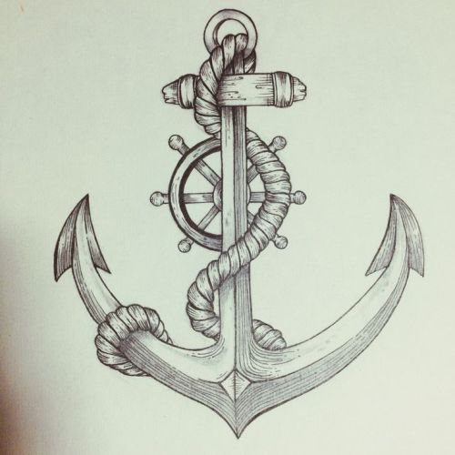 small anchor tattoo