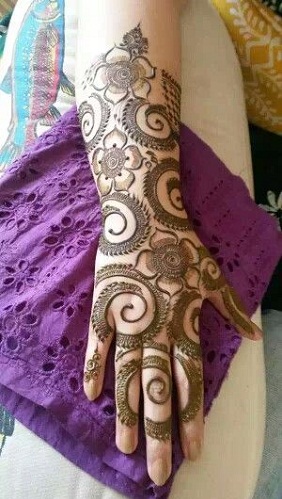 Fancy Khaleeji Mehndi Design