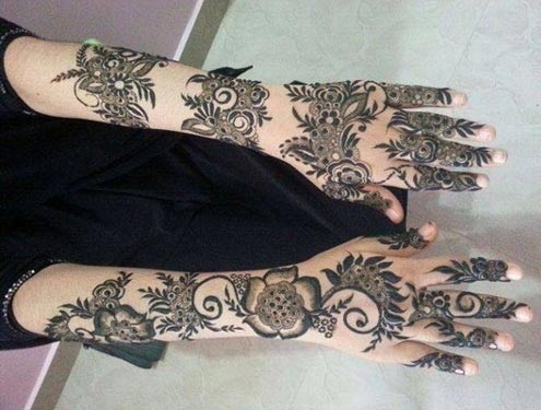 Floral Khaleeji Mehndi