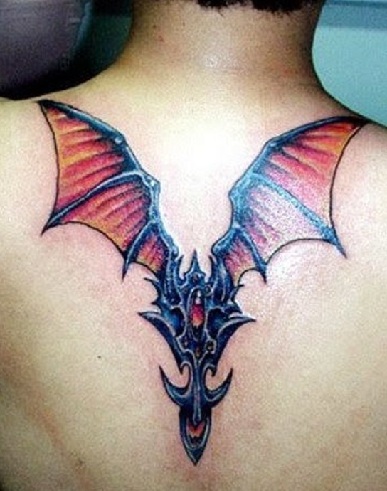 Sci-Fi Bat Tattoo Idea