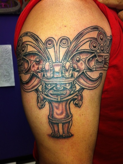 3D Bracelet Shaped Aztec Tattoo