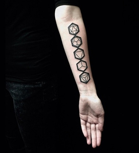 abstract art tattoo