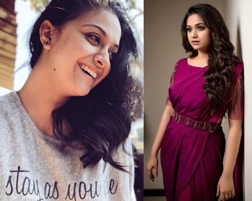 Keerthi Suresh No Makeup Look