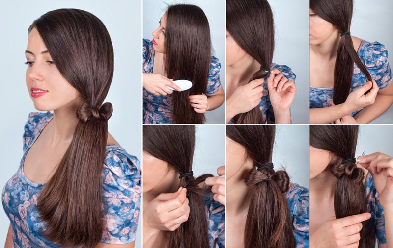 Simple Bow Ponytail