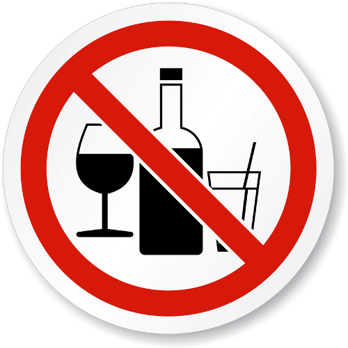 Avoid Drinking sign