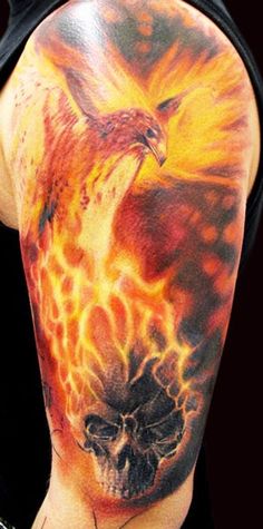 Tattoos of Animal Fire And Flame