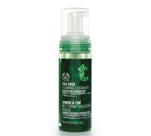 Acne Products for Pregnant Women - The Body Shop Tea Tree Foaming Cleanser