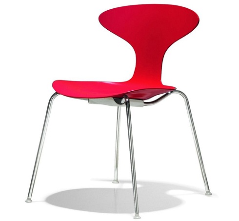 Stylish Stacking Chair in Red