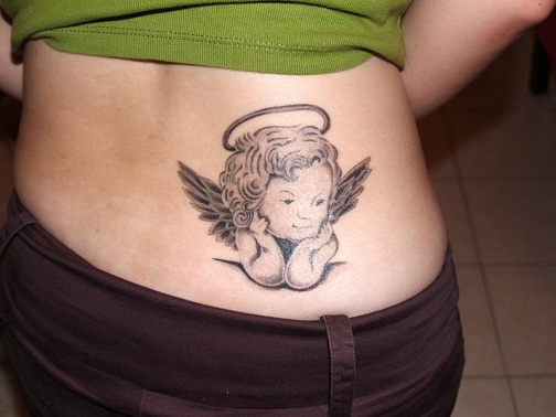 Small Baby Cherub on Waist