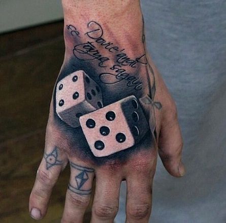 Dice on the wrist