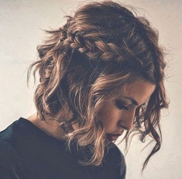 braided bob styles - Braided Curly Bob