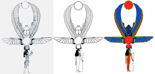 Phoenix Ankh Tattoo Design