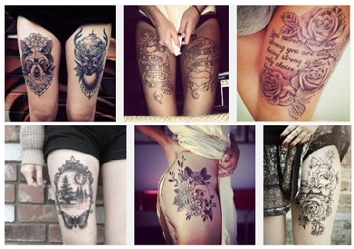 thigh tattoo designs