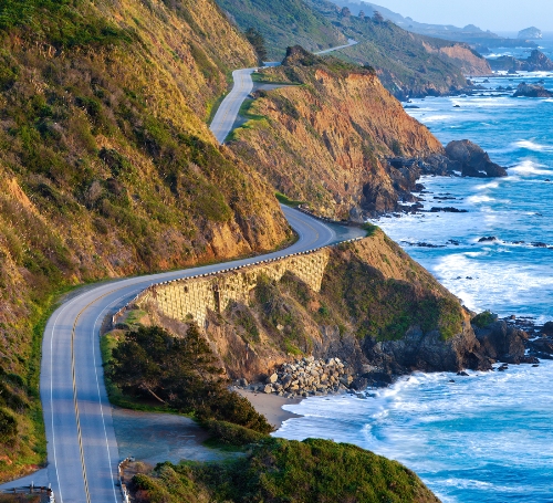 Honeymoon places in California Pacific Coast Highway