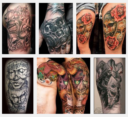 mask-tattoo-designs-and-pictures