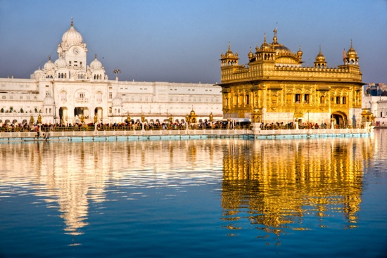 Golden Temple in Amritsar, Punjab, India.