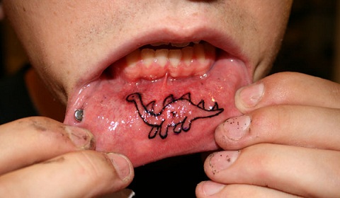 INNER LIP TATTOO