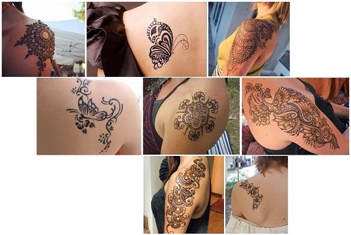 Shoulder Mehndi Designs for Extra Glamour