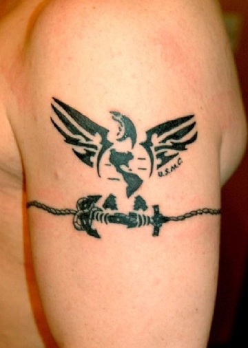 Distinguished Barbed Wire Tattoo Design