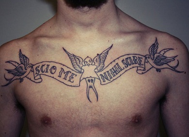 Latin Scripts and Scrolls tattoo designs