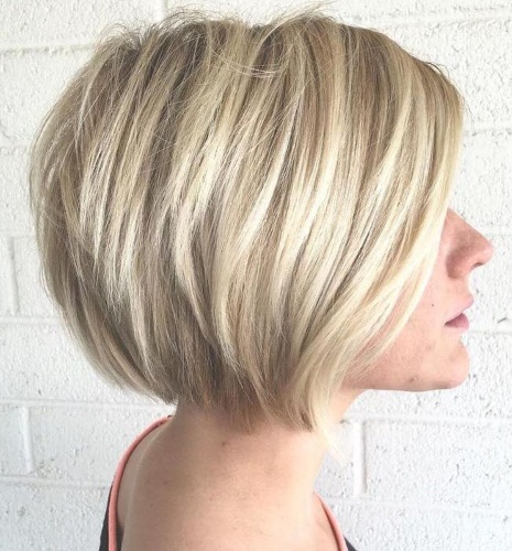 Bright Blonde Bob Cut