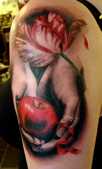 The twilight apple tattoo