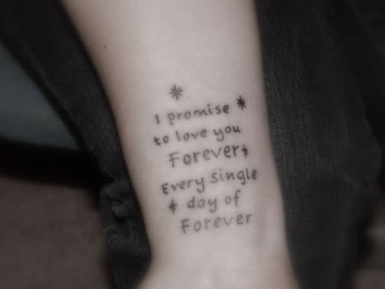 Twilight quotes tattoo