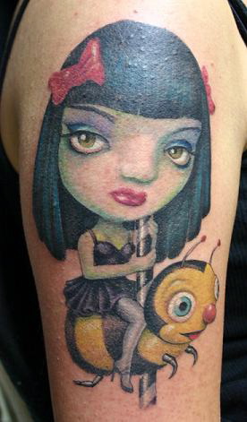 Cartoon Portrait Tattoo