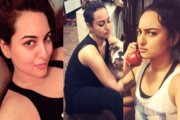 Actress Sonakshi Sinha without Makeup Look