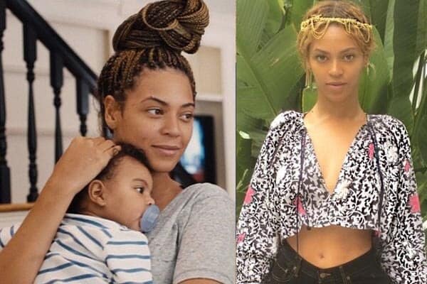 Celebrity Beyonce without Makeup